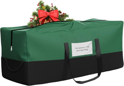 Skiennix Christmas Tree Storage Bag - Fits Up to 8 Ft Tall Trees | Heavy-Duty 600D Oxford Material, Dampproof with Reinforced Handles & Dual Zipper