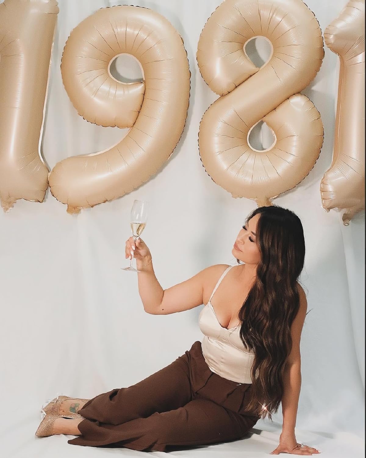 Regine Switzerland 40-Inch Light Brown Number 1 Balloon - Perfect First Birthday Decoration for Kids