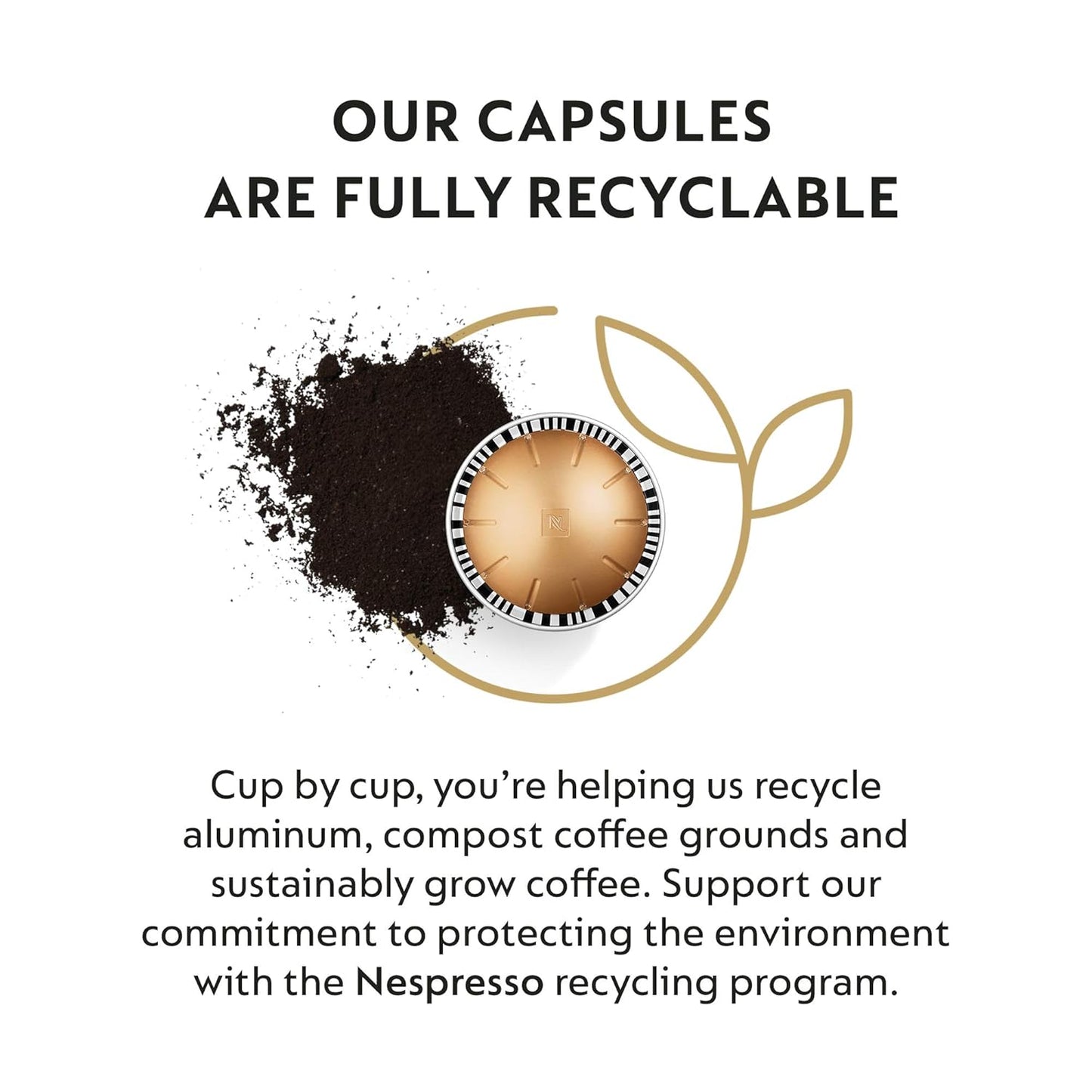 Nespresso Melozio Capsules - Medium Roast Coffee Pods | 30-Count for 7.8oz Brews