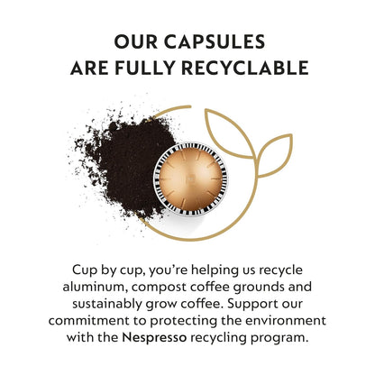 Nespresso Melozio Capsules - Medium Roast Coffee Pods | 30-Count for 7.8oz Brews