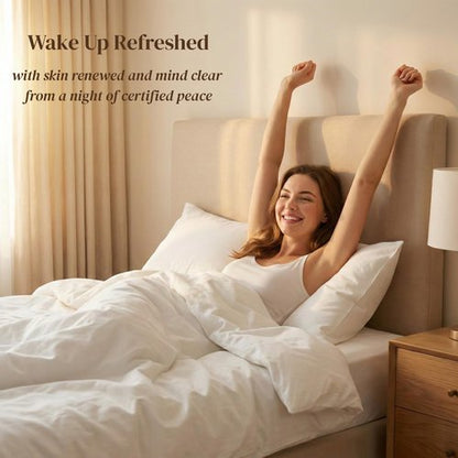 Beckham Hotel Collection Pillowcases Queen Size Set of 2, Cool Touch Cotton Sateen Fabric, 500TC, Silky Smooth & Soft, Open End, Dark Gray