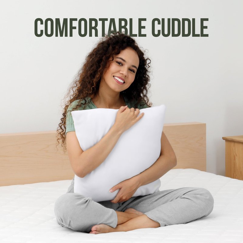 Utopia Bedding Throw Pillows (Set of 1, White) – 14 x 14 Inches Down Alternative Pillows for Bed, Sofa, and Couch - Fluffy Decorative Stuffer Pillow for Indoors & Outdoors