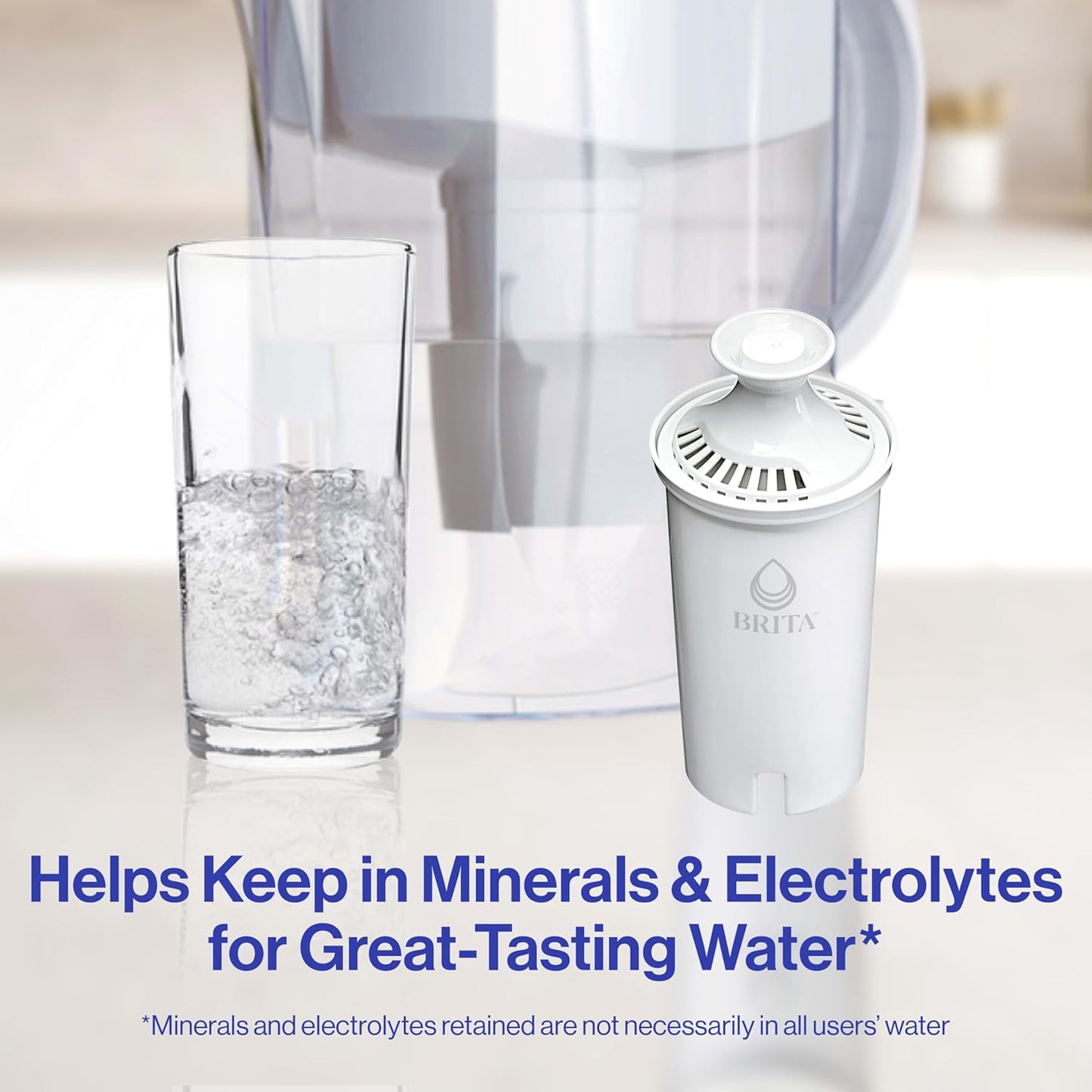 Brita Standard Water Filter - Reduces Copper, Cadmium & Mercury Impurities | 6 Filters, Lasts 2 Months