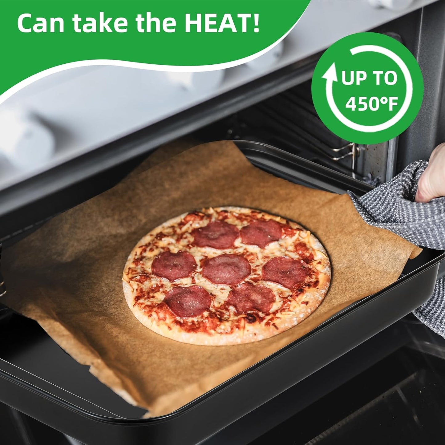 Professional Grade Nonstick Baking Pans Set by [Brand Name] - 11-Piece Carbon Steel Bakeware, Dishwasher Safe & Oven Safe to 450°F (Black)