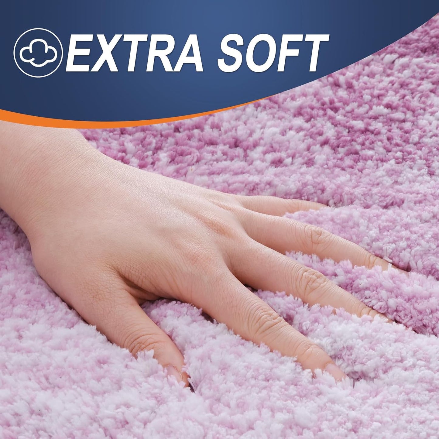 OLANLY Bathroom Rugs - Extra Soft Microfiber Mat with Rubber Backing | Quick Dry, Washable, 30x20, Pinkish-Purple