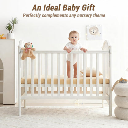 Bailix Heavyweight Muslin Baby Crib Sheets - 2PCS Neutral Fitted 100% Organic Cotton | Soft & Breathable (Cream, Coffee)