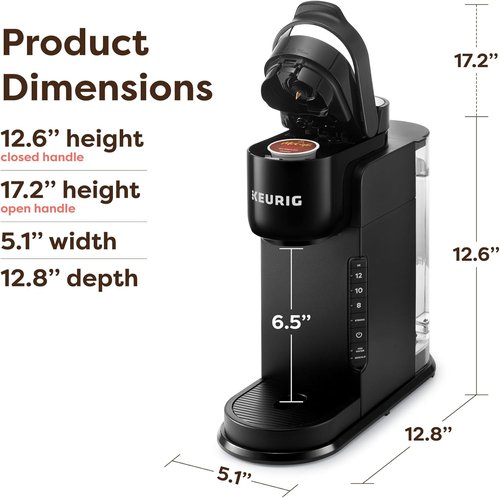 Keurig K-Express Coffee Maker - Single Serve K-Cup Pod Brewer with 3 Brew Sizes & Strong Button | 42oz Reservoir, Black