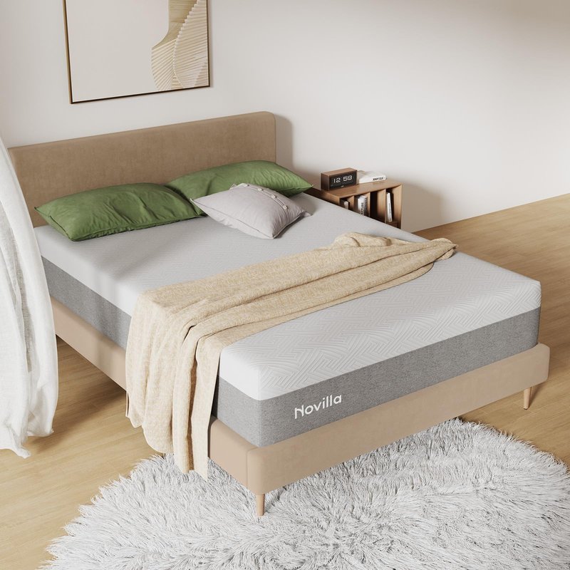 Novilla Full Mattress, 12 Inch Gel Memory Foam Full Size Mattress for Cool Night & Pressure Relief, Medium Plush Feel with Motion Isolating, Bliss