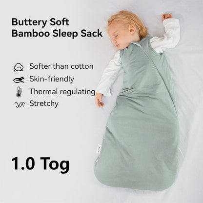 Okayinn BubblePanda Sleep Sack - Cozy 6-12 Months Baby Sleep Solution & Hooded Bath Towels