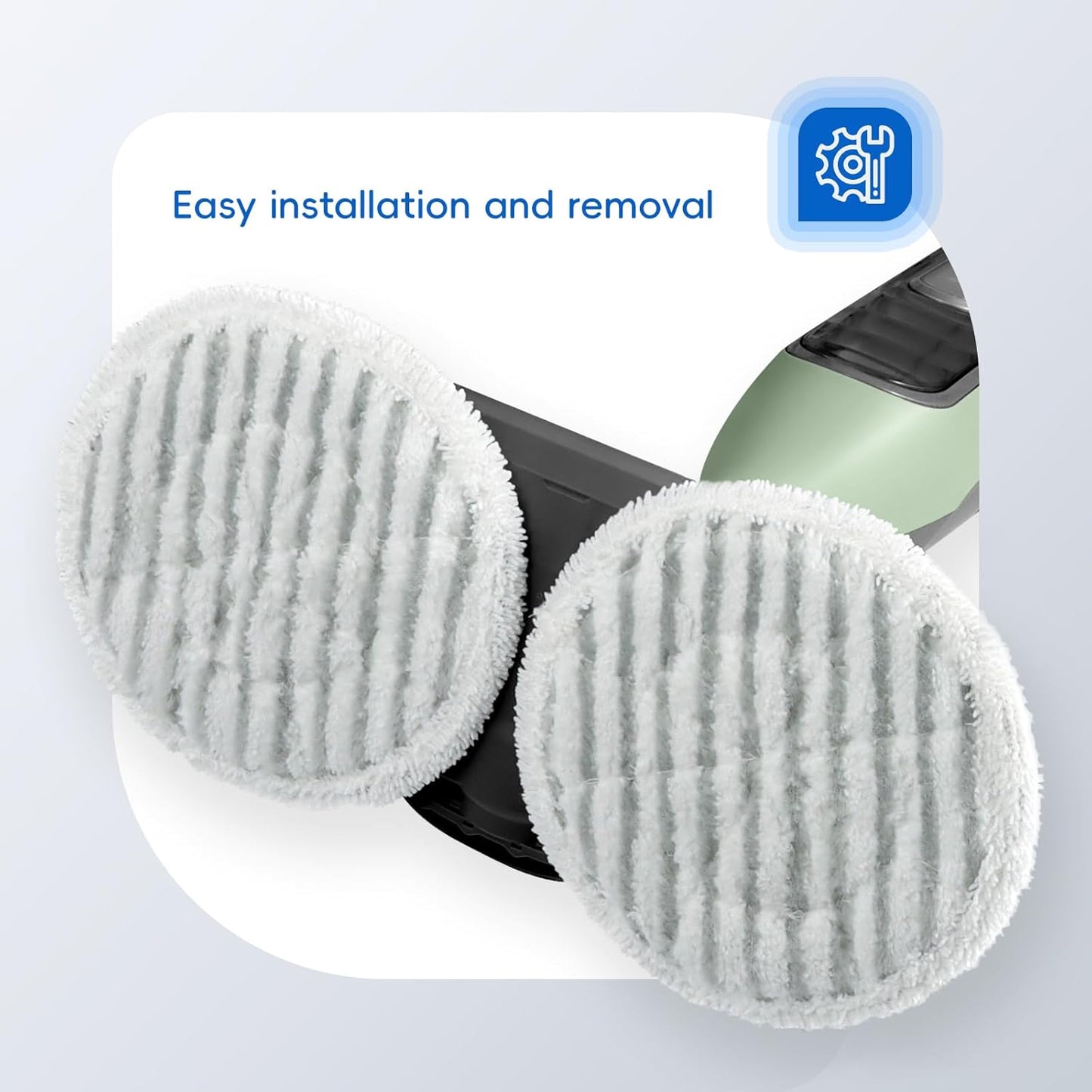 Shark 10-Pack Steam Mop Replacement Pads - Reusable, Washable for All Floor Types | Compatible with S8001, S7001, S7201, S7000AMZ, S8201