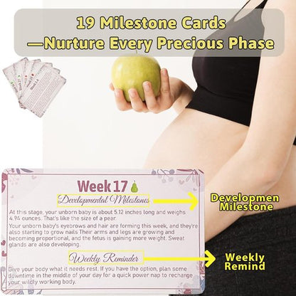 Garybank Ultrasound Picture Frame - Love At First Sight Gift Set with Milestone Cards & Activities for New Moms
