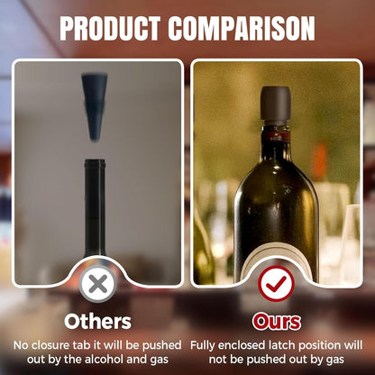 Silicone Wine Stopper for Wine Bottles, 2025 New Wine Stoppers for Wine Bottles, Seal Bottle Cover for Beer Champagne, Glass Bottle Sealer Covers Wine Stoppers for Home Use (4, All)