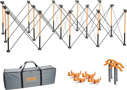 BORA Centipede Folding Work Table - 30in Portable Workbench | 6000lb Capacity & Collapsible Design