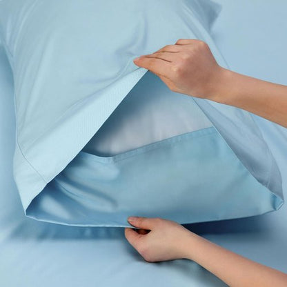 Bedsure Cooling Twin XL Sheets - Breathable Rayon from Bamboo | Soft, Deep Pocket Up to 16 Inches, Aqua