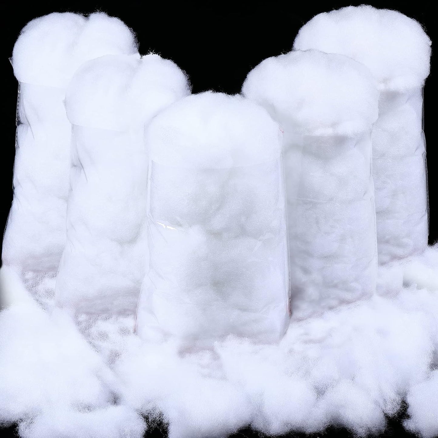 Shappy Christmas Fake Snow Decoration - 17.64 Ounce Fluffy White Cloud Fiber for Indoor Winter Decor