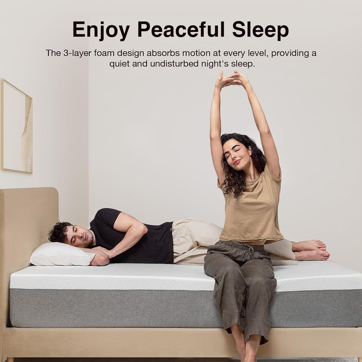 Novilla King Mattress - 10 Inch Gel Memory Foam for Cool Comfort & Pressure Relief | Medium Plush