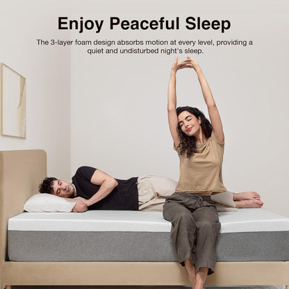 Novilla King Mattress - 10 Inch Gel Memory Foam for Cool Comfort & Pressure Relief | Medium Plush
