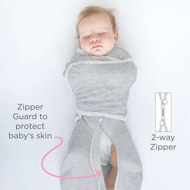 SwaddleDesigns 6-Way Omni Swaddle Sack, Arms Up Swaddle for Newborn, More Options to Calm Startle Reflex, Improves Sleep, Easy Transition Baby Sleep Sack, Small, 0-3 Mo, 6-14 lbs, Gold, Swaddle Love