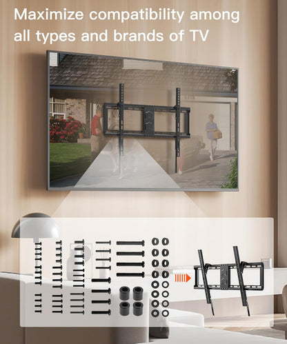 Universal TV Mounting Hardware Kit by [Brand Name] - M4 M5 M6 M8 Screws, Washers & Spacers for TVs up to 80”