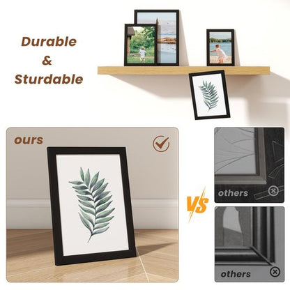 Heimlove 8x10 Picture Frame Set of 5,Black Photo Frames Display 8"x10" Pictures,Picture Frames 8x10 Wall Gallery Collage Tabletop or Wall Mount,Poster Frame Display for Certificate Document