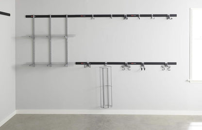 Rubbermaid FastTrack Hooks Kit - Versatile Utility Hooks for Organizing | Black, 3-Piece Set