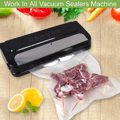 MakMeFre Vacuum Sealer Bags - 100 Quart Size, 8x12 Inch, BPA Free, Heavy Duty for Sous Vide Cooking