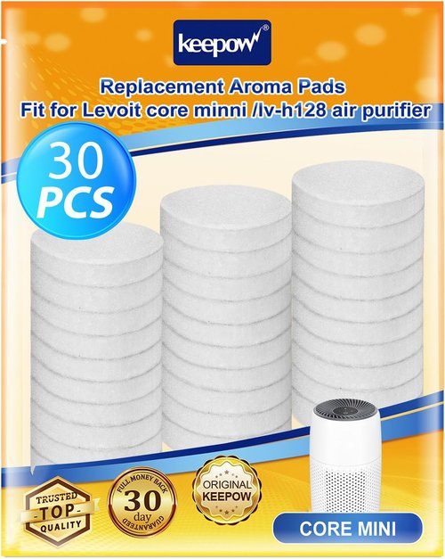 KEEPOW Aroma Pad Refills - 30 Pack Compatible with LEVOIT Core Mini & LV-H128 Air Purifiers