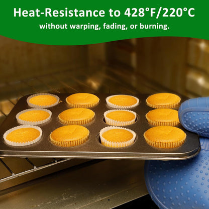 Caperci Mini Cupcake Liners - 400 Pcs Natural Paper Muffin Liners | Non-Stick, Grease-Proof, Food Grade