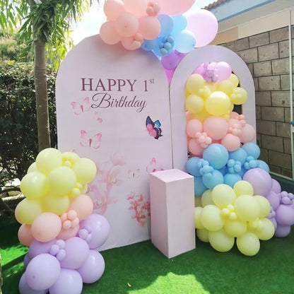 110Pcs Metallic Chrome Gold Balloon Arch Kit - 12 Inch Garland for Weddings, Birthdays & Celebrations