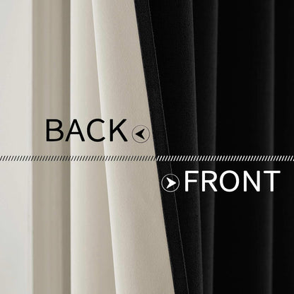 MIULEE Blackout Curtains - 100% Linen Texture Thermal Insulated Drapes | 52x63 Inch (2 Panels)