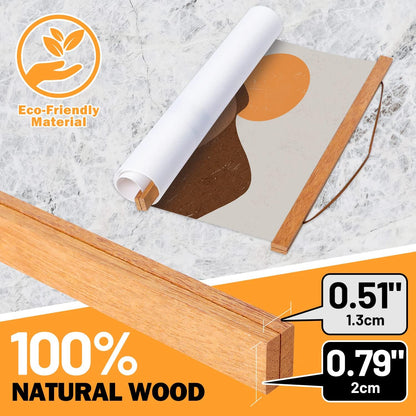 Benjia Magnetic Wood Poster Frames - 2 Pack for 24x36, 24x18, 24x30 Photos & Artwork