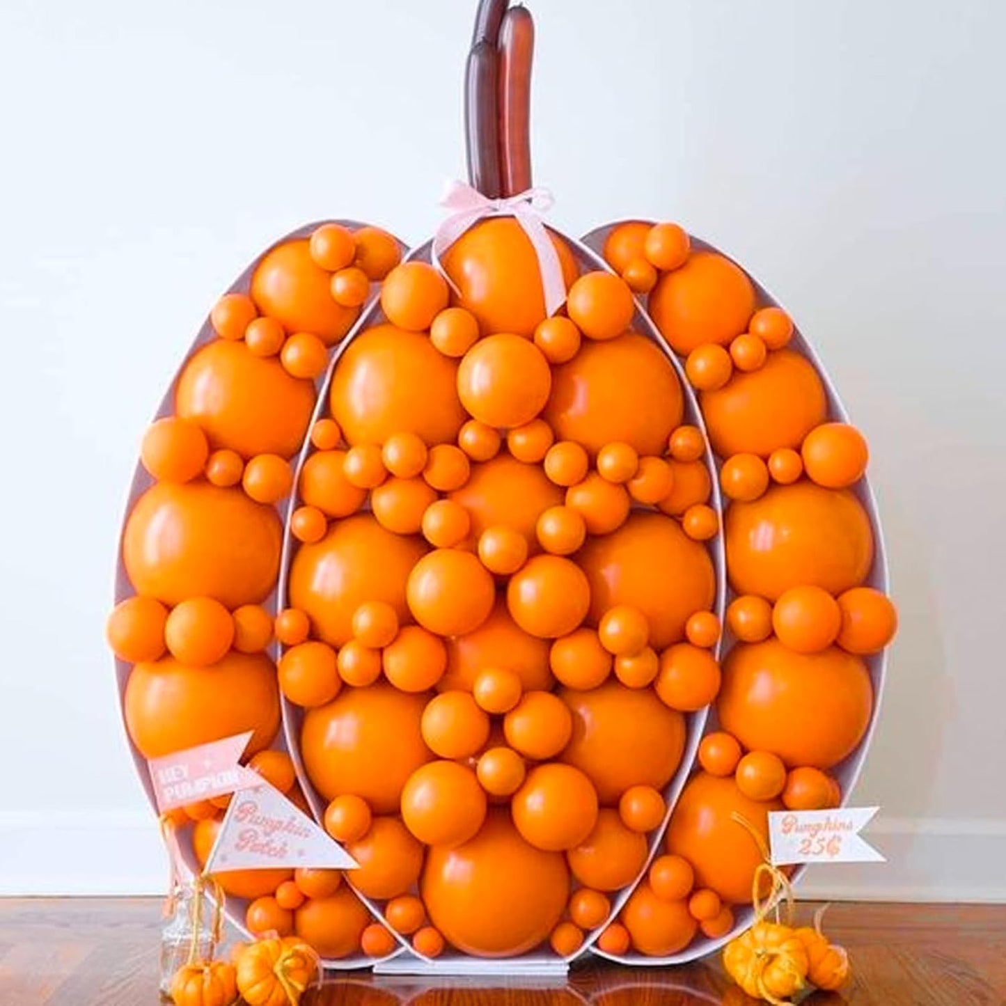 PartyWoo Orange Balloons - 100pcs 5-Inch Latex Helium Balloons for Birthday & Baby Showers
