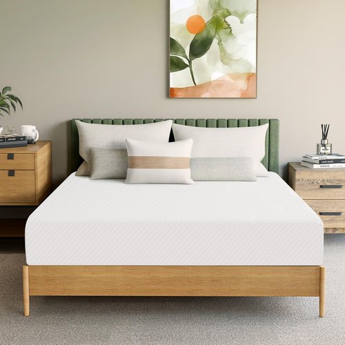 Neo Sleep 10 Inch Full Cooling Gel Memory Foam Medium Firm Mattress Cool Sleep Pressure Relief CertiPUR-US Certified Foam, Mattress-in-a-Box Kids and Adults No Fiberglass (Full, 10 in)