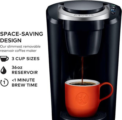 Keurig K-Compact Single-Serve Coffee Maker - 3 Brew Sizes, Smart Start, 36oz Reservoir | Black