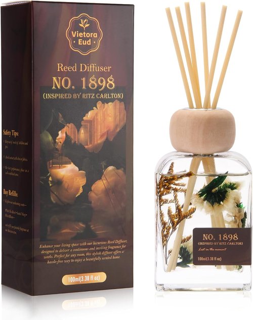 Luxury Hotel Scent Reed Diffuser - No.1898 Collection | 100ml Long-Lasting Aroma for Home & Office