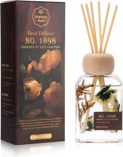 Luxury Hotel Scent Reed Diffuser - No.1898 Collection | 100ml Long-Lasting Aroma for Home & Office