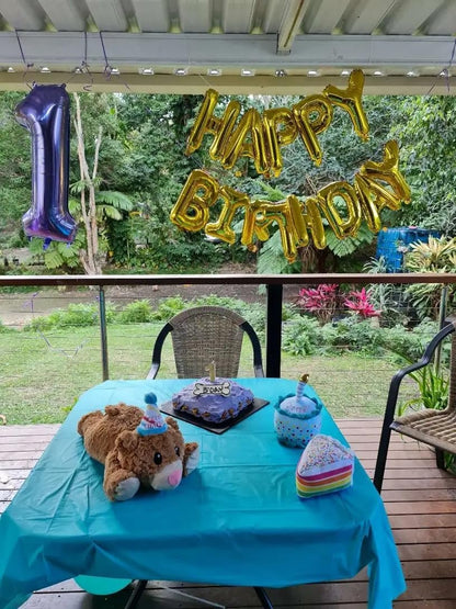 Skiennix Giant Number 1 Balloon - 40 Inch Purple Birthday Decoration for First Birthday Party