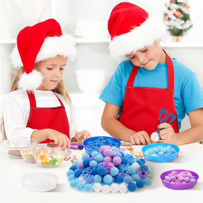 Skiennix Winter Sensory Bin Items - 208 Pcs Acrylic Snowflake Counting & Sorting Decor