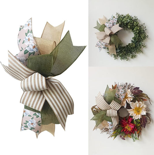 Regine Switzerland Rustic Wreath Bow - Vintage Farmhouse Design for Home Decor | Perfect for Signs & Lanterns