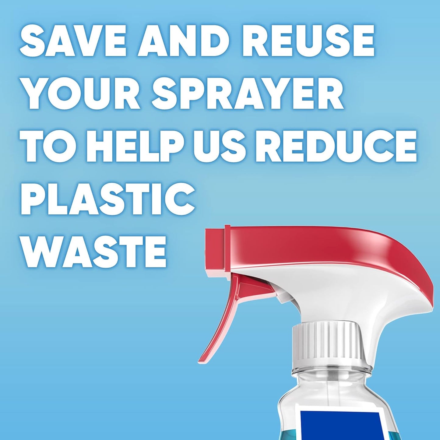 Windex Glass Cleaner Spray - Eco-Friendly 100% Recycled Plastic Bottle | Original Blue Scent, 32 Fl Oz