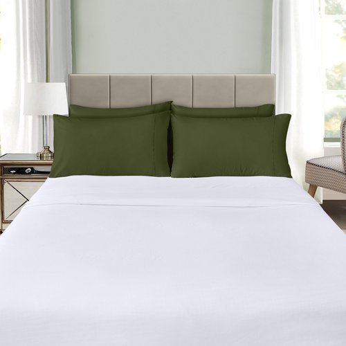 Utopia Bedding Queen Pillow Cases - 4 Pack - Envelope Closure - Soft Brushed Microfiber Fabric - Shrinkage and Fade Resistant Pillow Covers Queen Size 20 X 30 Inches (Queen, Olive)