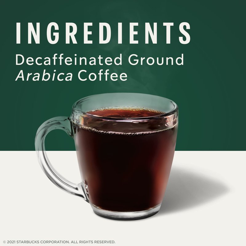 Starbucks K-Cup Coffee Pods, Starbucks Blonde Roast Hot or Iced Coffee, Decaf Veranda Blend, 60 Keurig Pods