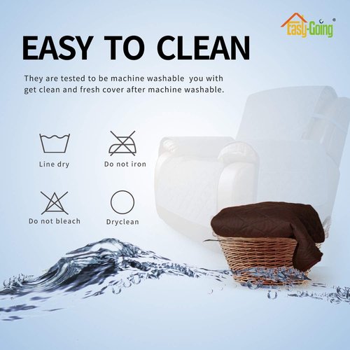 Easy-Going Recliner Chair Slipcover Reversible Sofa Cover Water Resistant Couch Cover Furniture Protector with Elastic Straps for Pets Dog (Recliner, Chocolate/Chocolate)