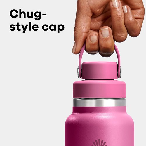 Hydro Flask Water Bottle - Insulated Stainless Steel with Wide Mouth Chug Lid | 24 Oz Surf Blue