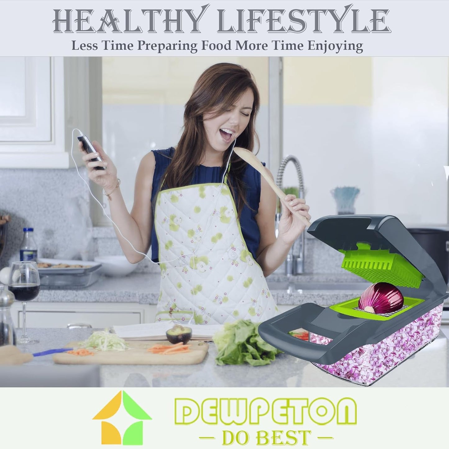 Pro-Series 20-in-1 Mandoline Slicer - Versatile Veggie Chopper with Container for Effortless Meal Prep