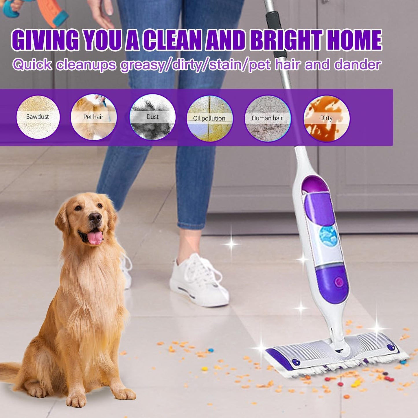 Power Mop Pads - Multi-Surface Refills for Swiffer Power Mop | 20 Disposable Pads Included