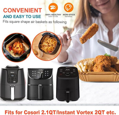Cosori Air Fryer Liners - Disposable Mini Liners for 2-3QT Air Fryers | Perfect Fit for Cosori, Instant Vortex, Chefman, DASH