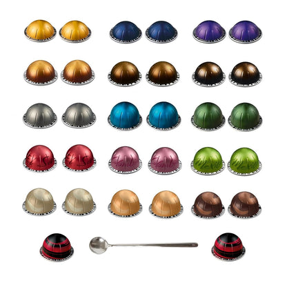 Skiennix Espresso & Lungo Coffee Capsules - Assorted 32-Pack Variety Discovery Sampler