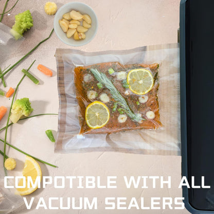 Vacuum Sealer Bags by [Brand Name] - Heavy Duty 8mil Rolls (2-Pack) | BPA-Free for Sous Vide & Meal Prep