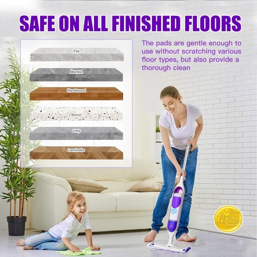 Power Mop Pads for Swiffer Power Mop Refills, Multi-Surface Power Mop Pads for Swiffer Power Mop Pads, Disposable PowerMop Refill Pads Compatible with Swiffer Wet Pads Refill, 20 Count